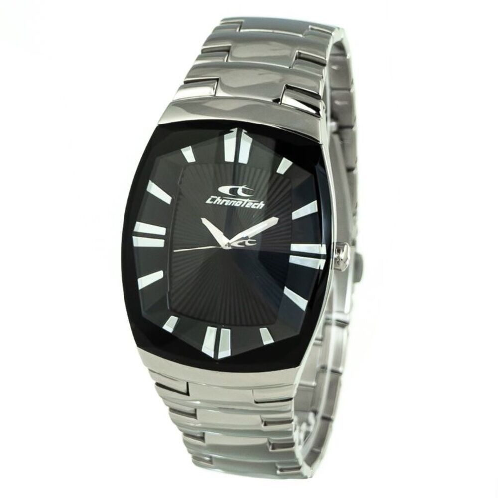 Chronotech CT7065M02 Chronograph Watch Men Silver Watches